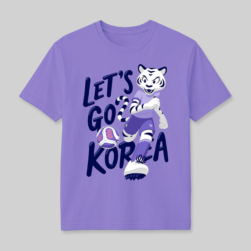 Let's Go Korea Tee Violet